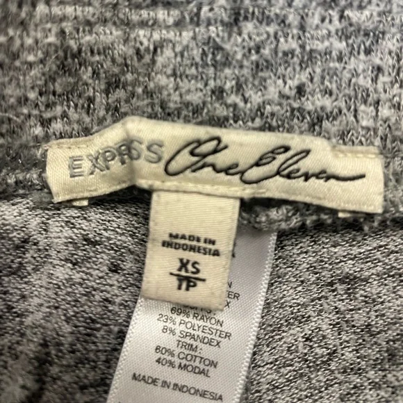 Express Grey Jogger Fleece Sweatpants, Size XS - Picture 5 of 5